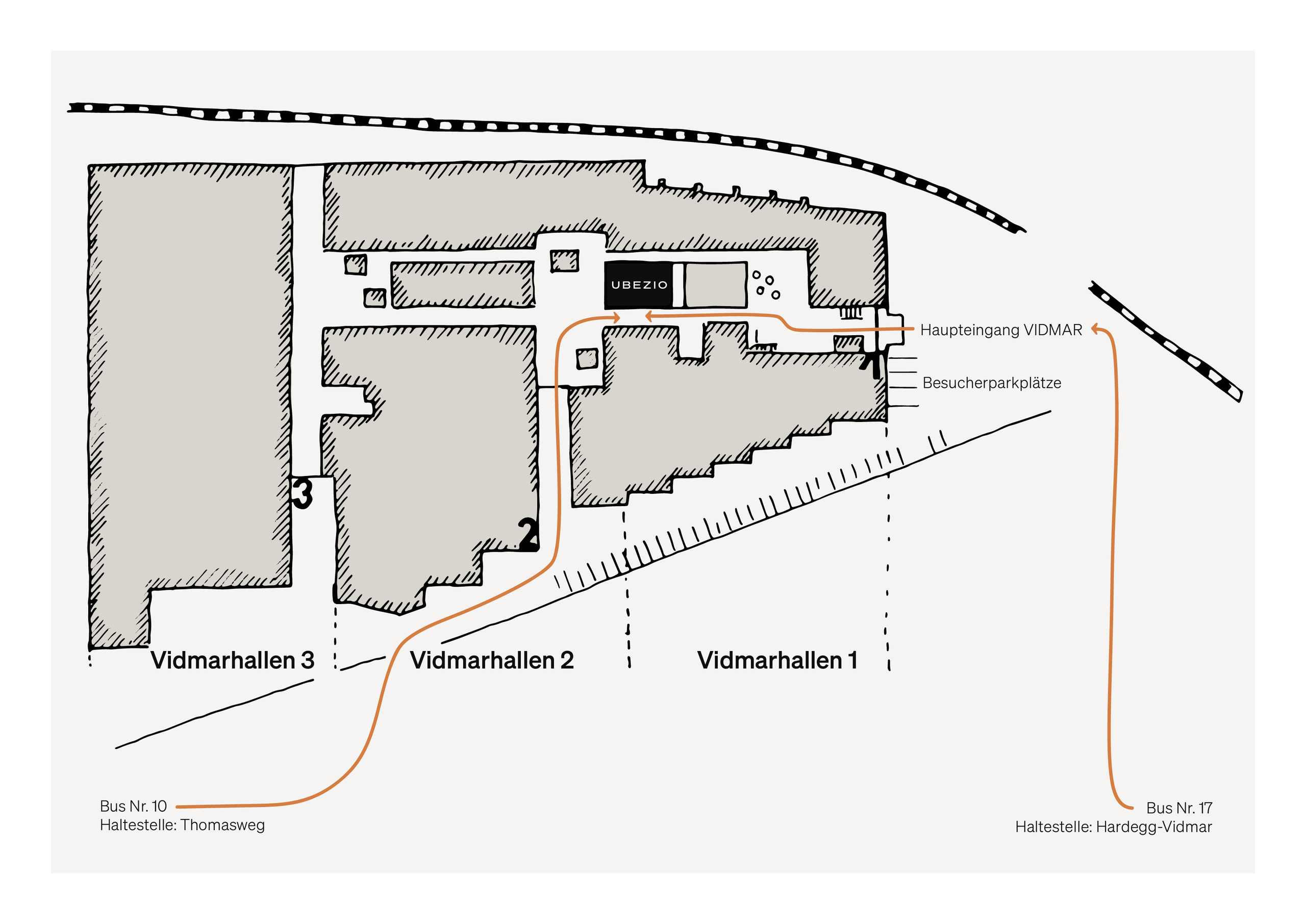Lageplan Atelier UBEZIO